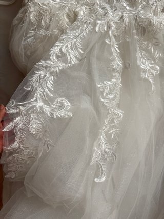 Vestido de novia con brillo