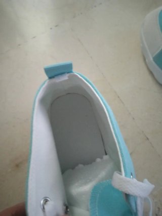 Zapatillas lona azul y blanco mujer talla 40
