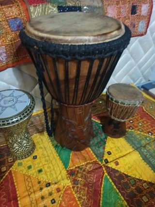 Djembé Africano de Madera