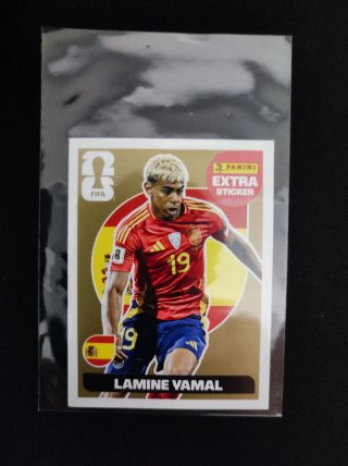 Cromo Panini Lamine Yamal Extra Oro
