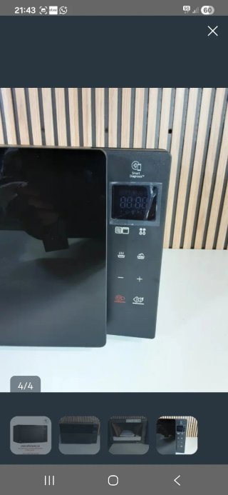 Microondas con grill 20l LG Negro MH6032GAS