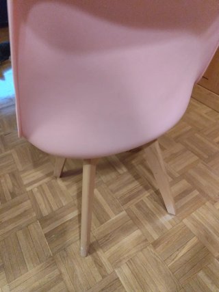 Silla rosa Sklum. Con asiento mullido