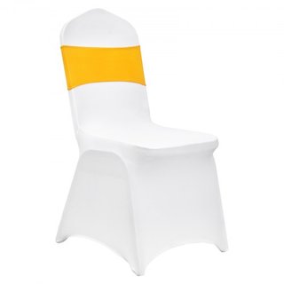 Cubiertas de Sillas Plegables de Spandex Elástico, Cubierta de Silla Ajustable Universal con Lazos para Sillas, Fundas Protectores Removibles y Lavables, para Bodas, Vacaciones, Banquetes, Fiestas...