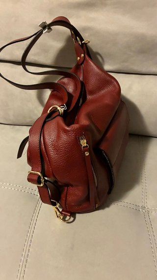 Borsa/Zaino 3 in 1 in vera pelle Made in Italy
