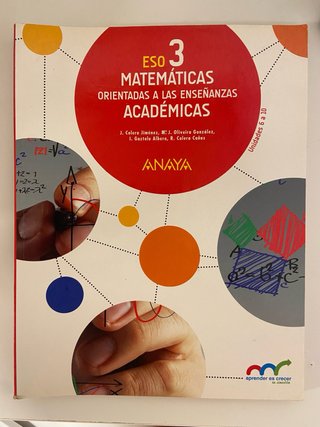 Libro Matemáticas 3 ESO