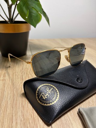 Gafas Ray-Ban Aviador Doradas Grises