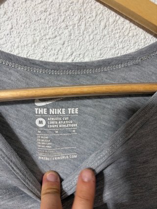 Camiseta Nike Athletic Cut Hombre Gris Talla L