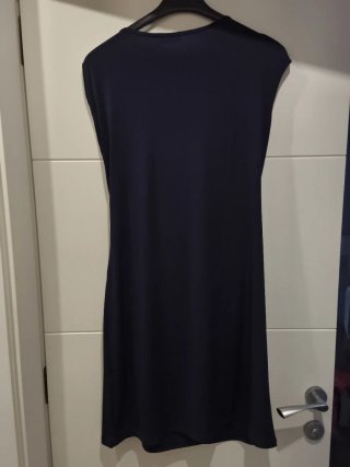 Vestido azul drapeado