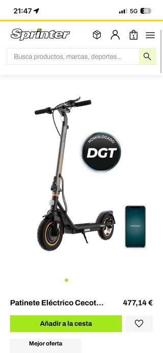 Patín Eléctrico Bongo serie d30 xl