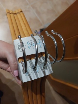5 Perchas Madera PRIMARK