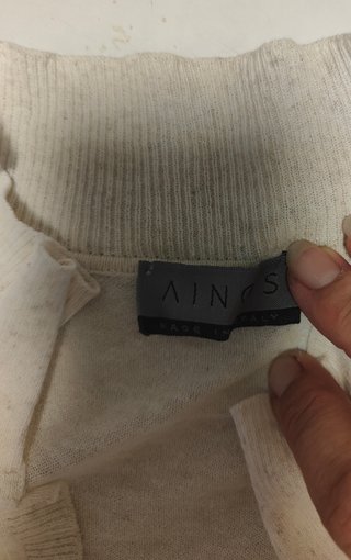 Maglietta Ainos Beige Collo V
