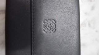 Tarjetero Loewe Piel Negro