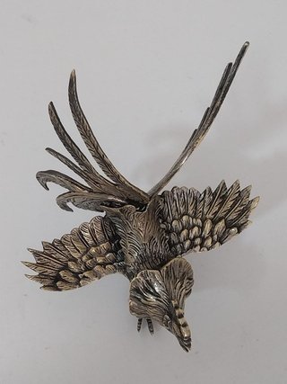 Figura de Gallo en Bronce Vintage