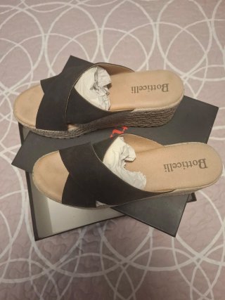 Sandalias Botticelli Mujer Verano Beige/Negro