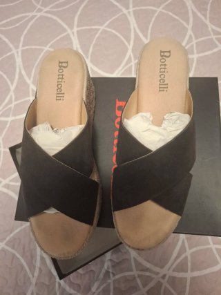 Sandalias Botticelli Mujer Verano Beige/Negro