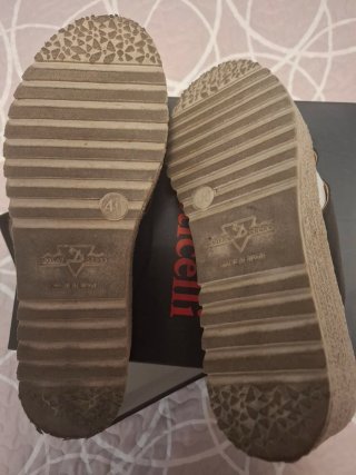 Sandalias Botticelli Mujer Verano Beige/Negro