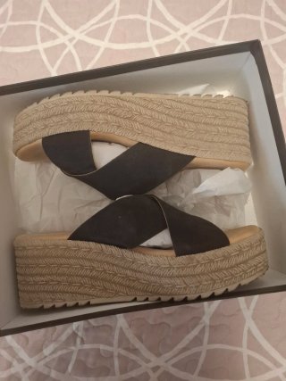 Sandalias Botticelli Mujer Verano Beige/Negro