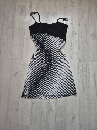 Mini abito fantasia righe