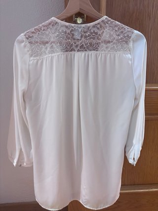Camisa H&M Blanca Encaje