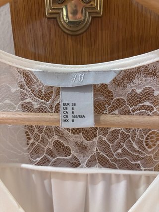 Camisa H&M Blanca Encaje