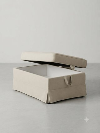 Poggiapiedi beige Ikea