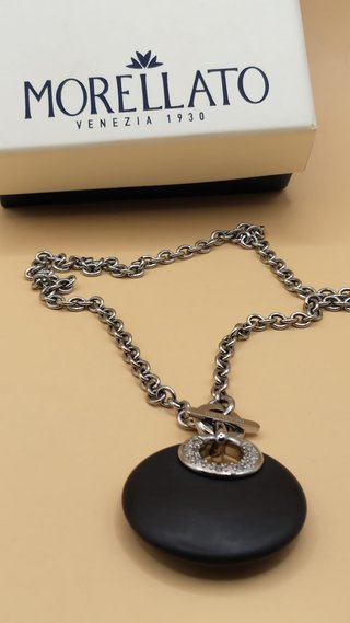 Collana Morellato Onice Nera e Zirconi