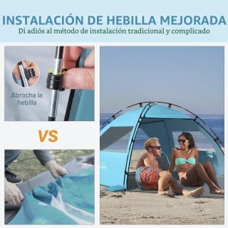 Tienda de campaña playa 4 personas