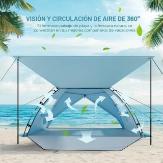 Tienda de campaña playa 4 personas
