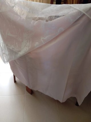 Cortina de Baño Blanca 150x176 Nueva