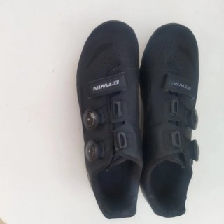 Zapatillas Ciclismo Btwin Carbono con las calas 42