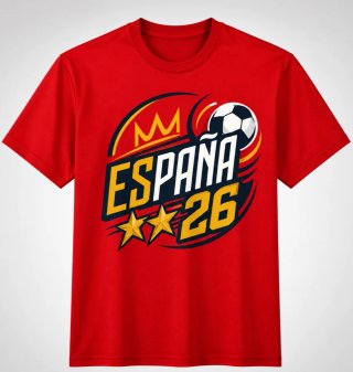 Camiseta pintada a mano España 26