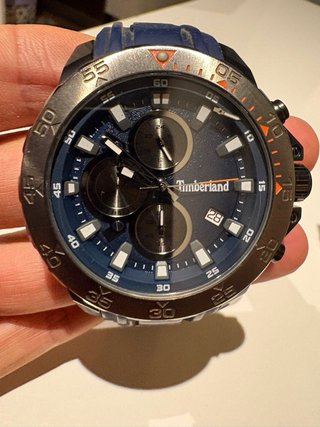Reloj Timberland Cronógrafo Azul y Plateado