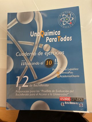 Libro Academia Osorio “Una química para todos”