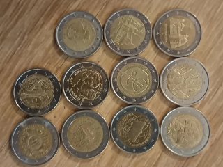 Lote 12 monedas 2 euros conmemorativas