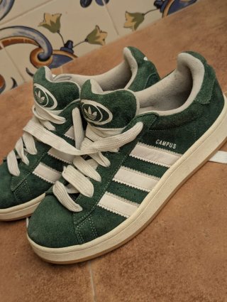 Adidas Campus Verde Gamuza Talla 43.5