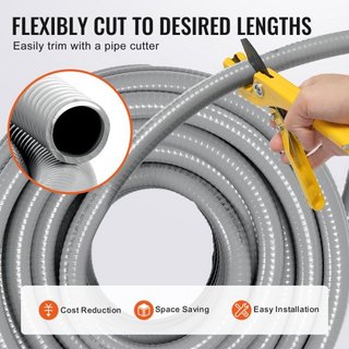 Conducto Eléctrico Flexible de PVC a Prueba de Líquidos de 19,1 mm (3/4 pulgada) 30,5 m No Metálico