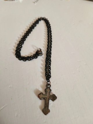 Collar Gótico Cruz Negro