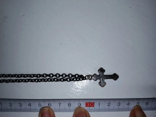 Collar Gótico Cruz Negro
