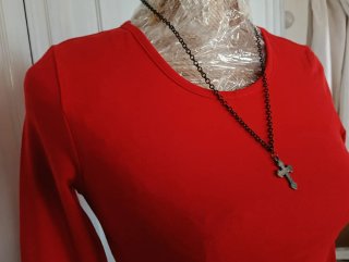 Collar Gótico Cruz Negro