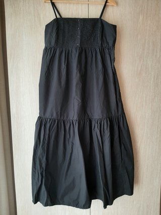 Vestido largo negro de tirantes Levi's