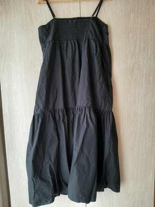 Vestido largo negro de tirantes Levi's