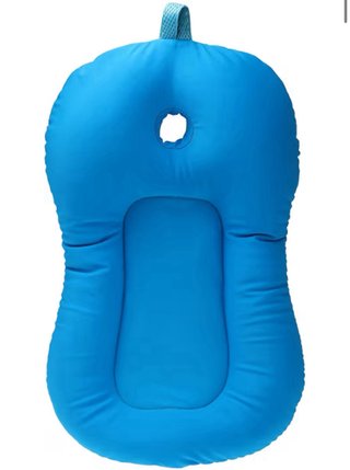 Almohadilla de baño para bebé azul