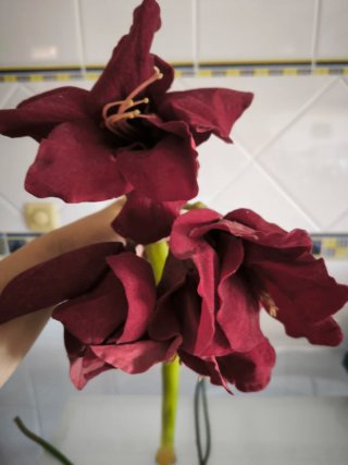 Flores artificiais grandes decorativas