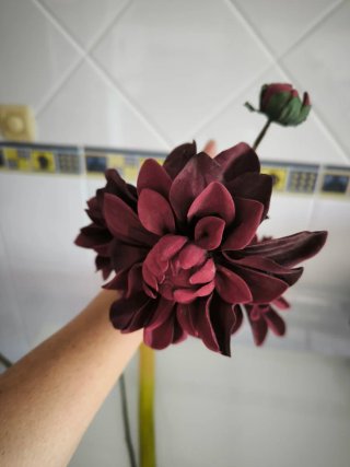 Flores artificiais grandes decorativas