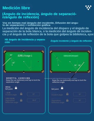 Entrenador Inteligente taco billar App para Móvil