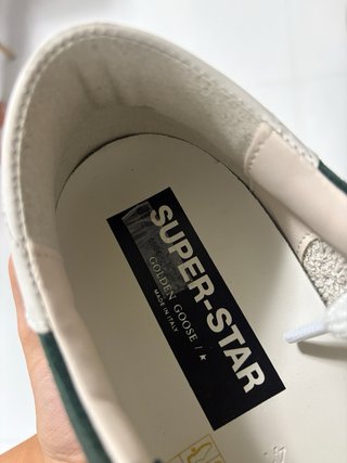 Golden Goose Super-Star Verde y Blanco