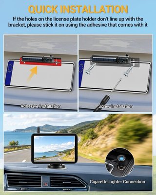 NUEVO! (150€) Cámara Visión Trasera Solar Inalámbr