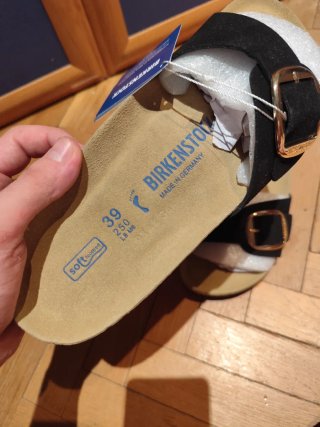 Birkenstock Madrid Negras Talla 39 Nuevas