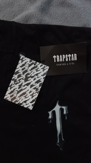 T-shirt Trapstar nera con logo