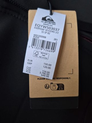 Neopreno Quiksilver Hombre Talla L